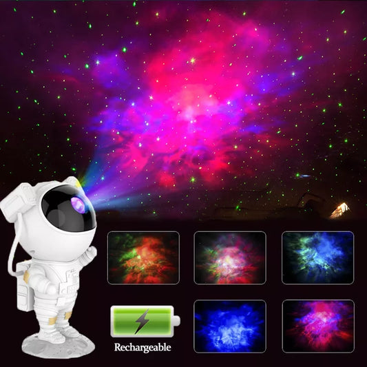 Astronauta Proyector Galaxia Aurora Lamp